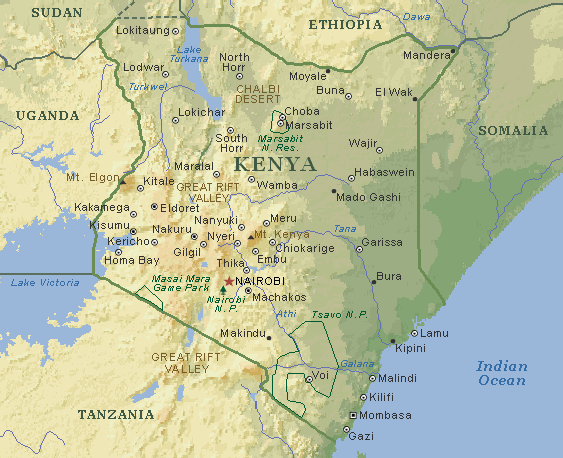 Map Kenya